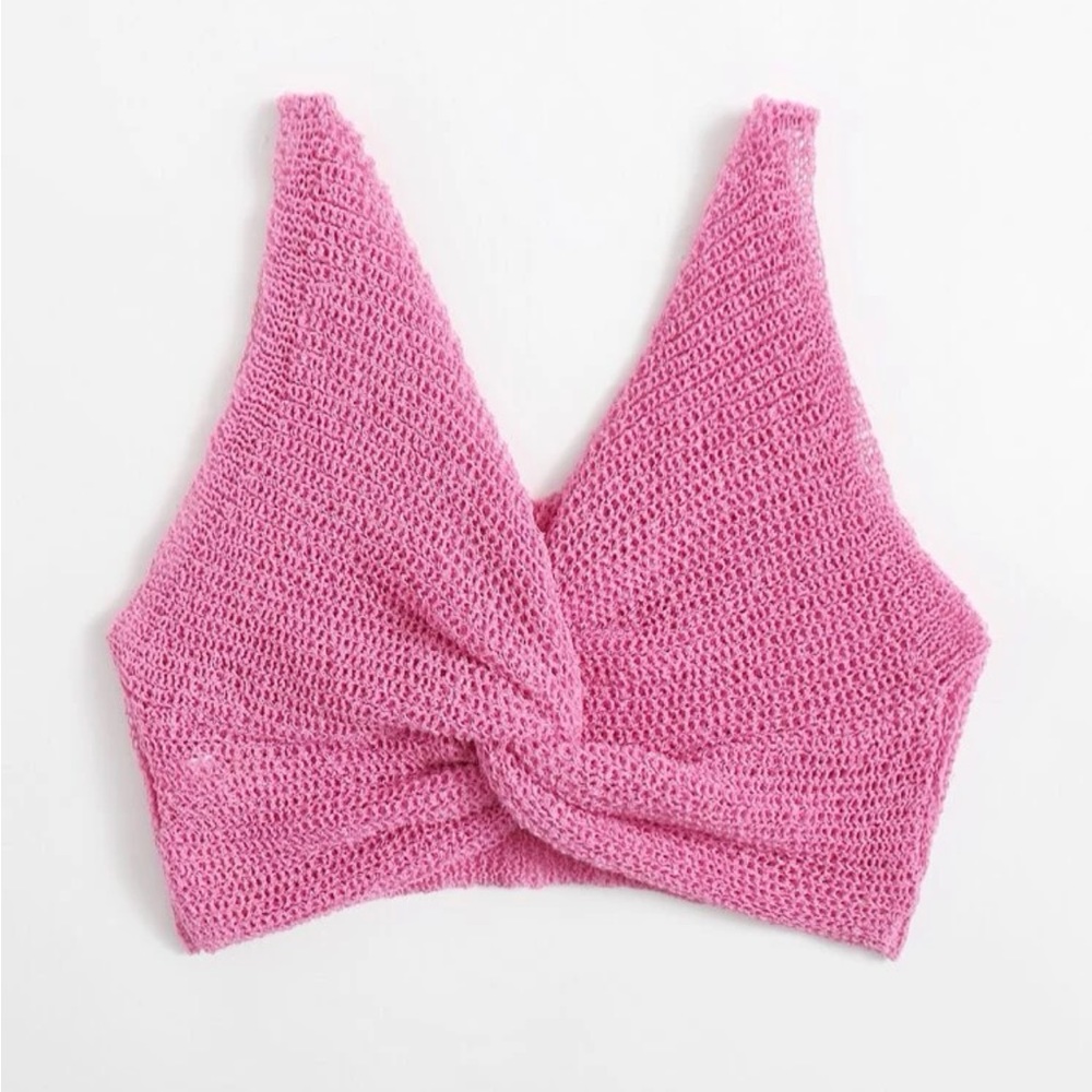 Twist Front Crochet Top